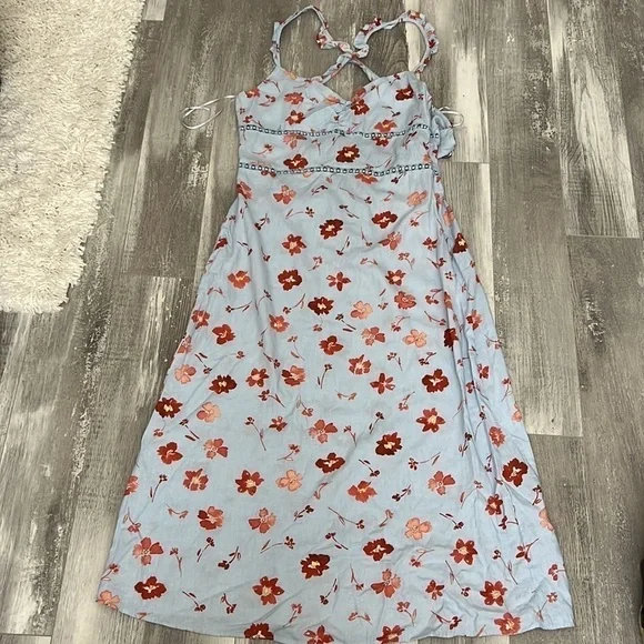 Zara Printed Linen Blend Dress - Picture 9 of 15